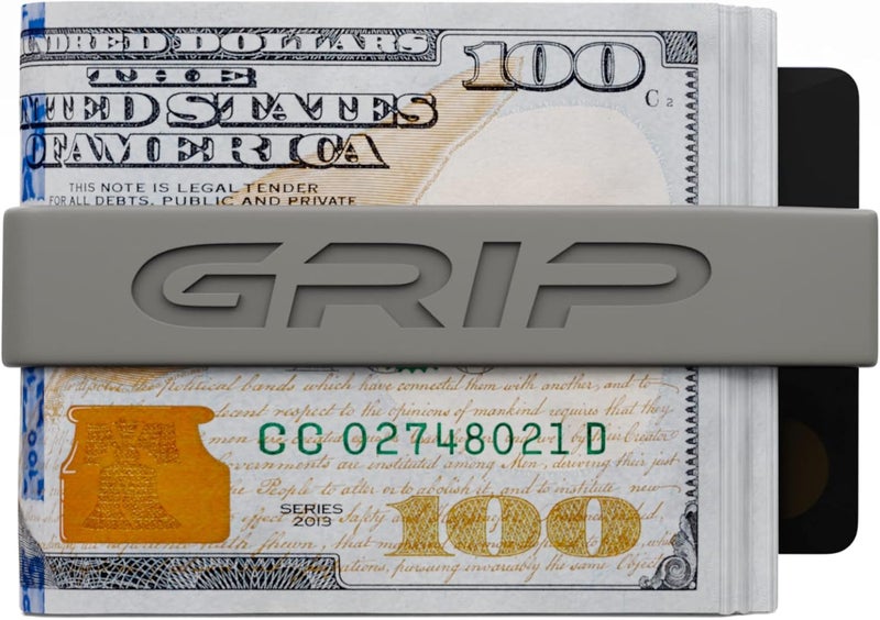 Grip Money Band - FOGHORN GRAY - Premium Silicone Band for Cash & Cards - Slim & Durable Design - Image 3
