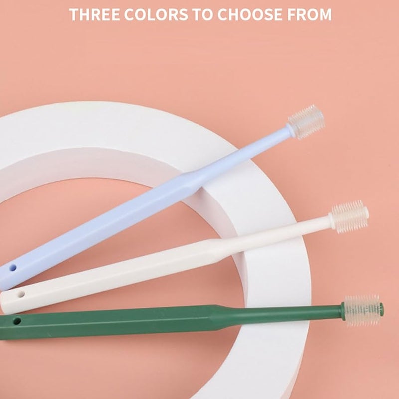 White Circular 360 Degree Dog Toothbrush Kit For Pet Teeth Health And Grooming - Image 4