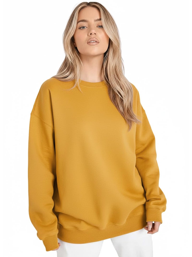 LEOTUDE Women’s Loose fit Round Neck Sweatshirt for Women (GRL_W11_SP-XOD9_P_ZXMSTD_2XL) - Image 1