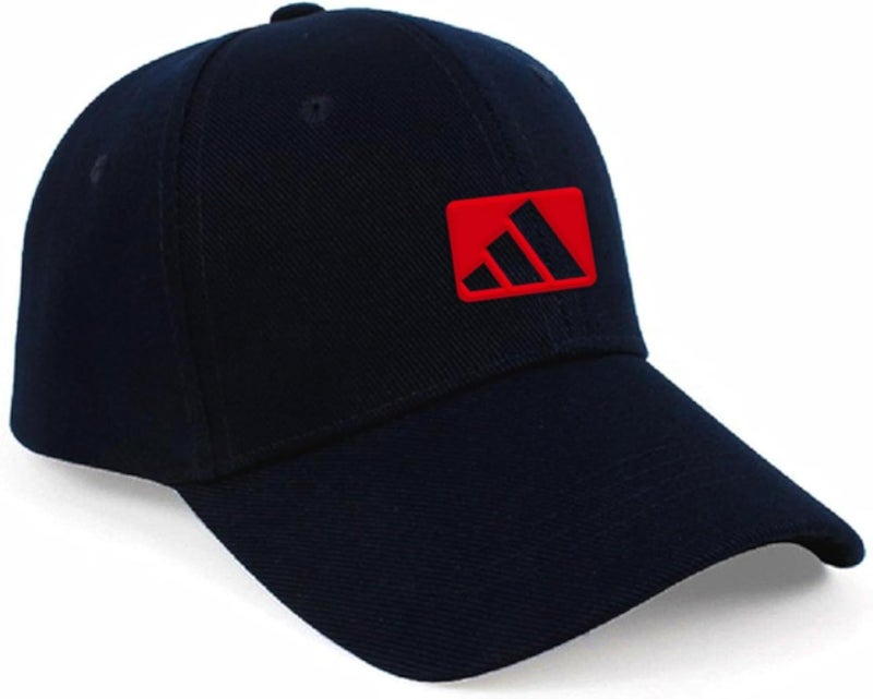 CAP BLACK LOGO RED for men and women with sun protection.sports cap with distinctive shapes(K)