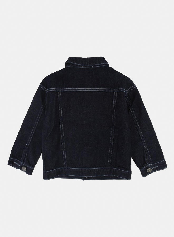 playmore Unisex Denim Jacket - Navy - Image 2