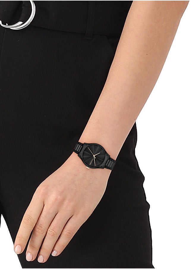 CALVIN KLEIN - ساعة يد انالوج بعقارب دائرية الشكل من الستانلس ستيل للجنسين 25200233 35 ملم - Image 1