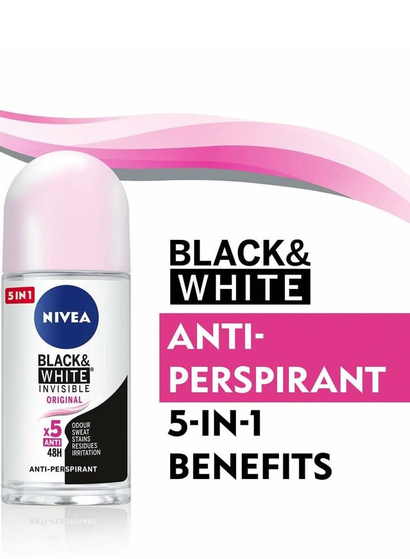 Nivea Nivea Antiperspirant For Women Roll On Invisible Original 50 ML  - Image 4