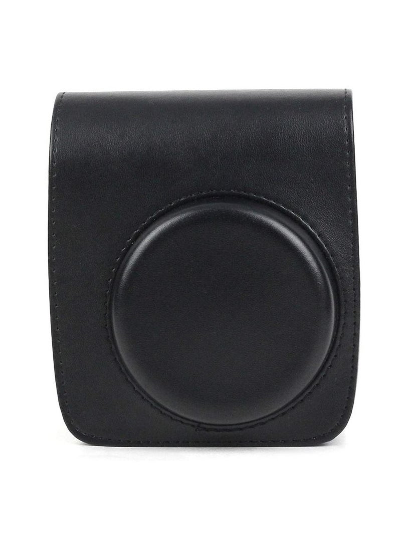 Camera Case Compatible with Instax Mini 90 Premium PU Leather Case for Mini 90 Instant Camera with Shoulder Strap(Black)  - Image 2