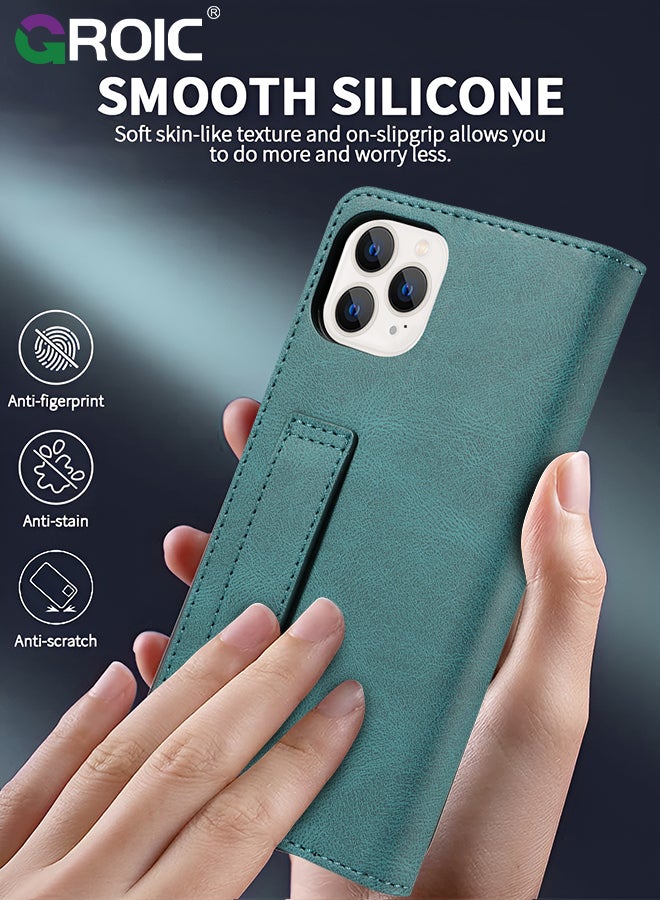 GROIC For iPhone 15 Pro Case,Luxury Leather Wallet Cover, Leather Wallet Case Classic Design with Card Slot and Magnetic Flip Flip Folding Case for iPhone 15 Pro Phone Shell 6.1''  - Image 2