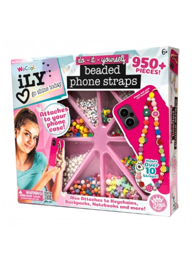 WECOOL DIY Beaded Phone Straps Craft Kit - Image 1