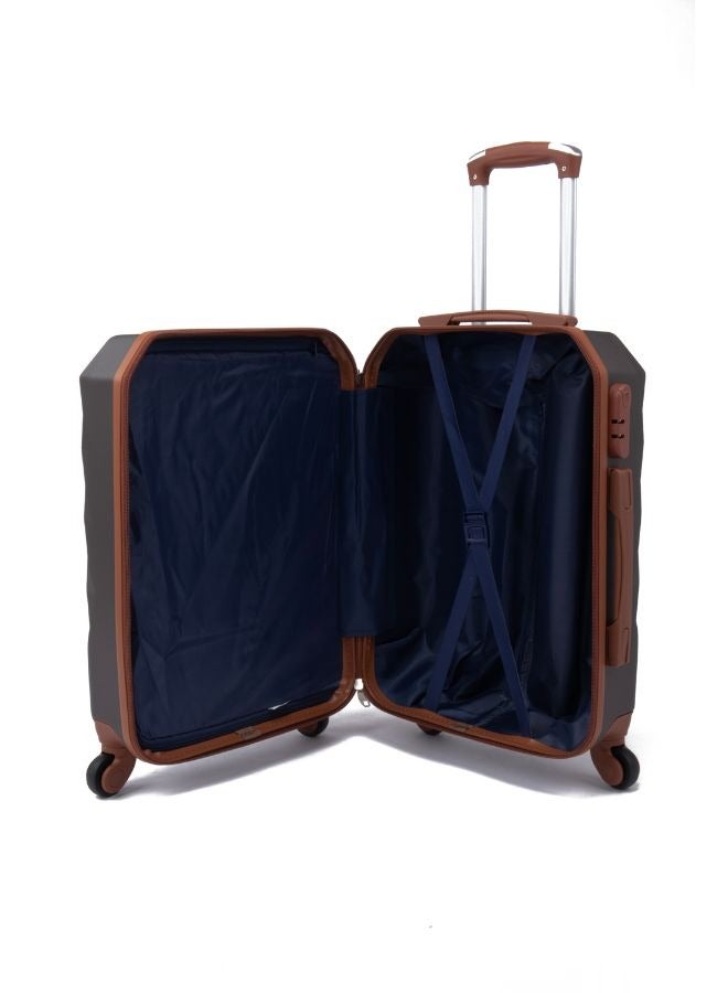 LIMRA Cabin Carry Check-In Luggage Trolley Size 20 inch Coffee - Image 3