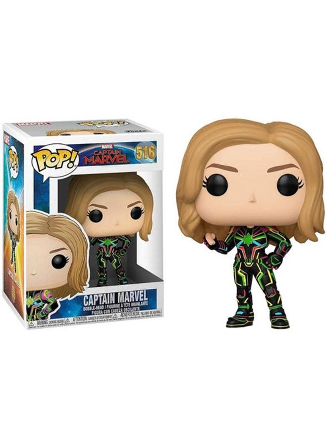 Funko Pop! Super Heroes : Marvel Captain Marvel W/Neon Suit  - Image 2