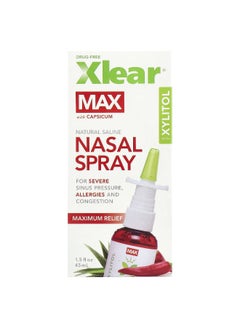 Xlear Xlear, Natural Saline, Nasal Spray with Xylitol, 1.5 fl oz (45 ml)  - Image 2