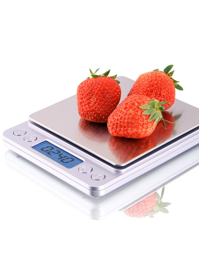 BAIG Portable Electronic Food Scales 3000g/0.1g Postal Kitchen Jewelry Weight Balance Digital Scale 500g 0.01 Precision Scale - Image 3