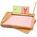 AtMini Montessori Sand Tray with Lid  Wooden Sand Trays for Kids Writing Letters and Numbers Preschool Classroom Must Haves Kindergarten Learning Tools Pink - Image 4
