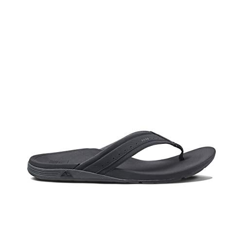 Reef Ortho Spring Mens Flip Flop, Arch Support & Soft Cushion Footbed, Black, 10 - Image 4