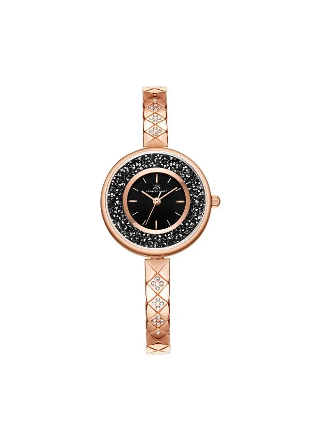 KENNETH SCOTT Kenneth Scott K23515-RBKB Women's Analog Display Watch & Stainless Steel Strap Rose Gold