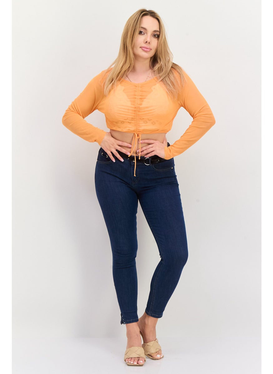 Women Textured Long Sleeve Beachwear, Orange - pzsku/Z30CF38470E690C843483Z/45/_/1737987420/361c33ef-060b-467f-af7b-327ff220c54e