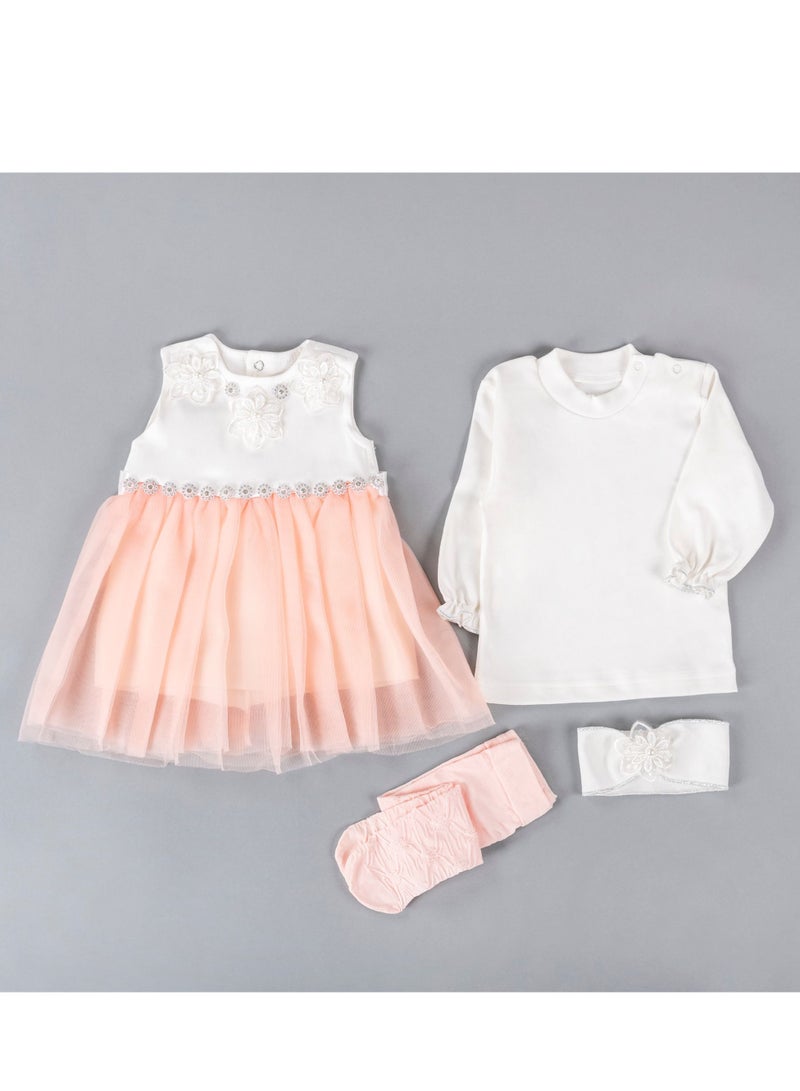New Born Dress Set For Girls