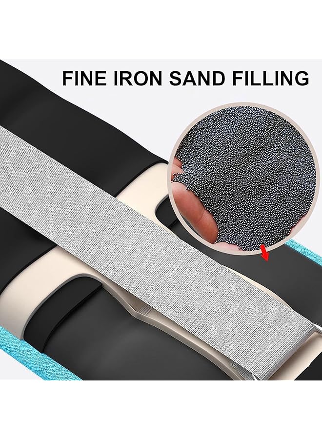 X spring Ankle Weights Set 2 Pcs Adjustable Ankle Weights 0.5Kg Weighted Sandbag Wrist Weights Leg Weights Strength Training Wrist Weights Sets for Man Women Gym Running Fitness Workout - Image 3