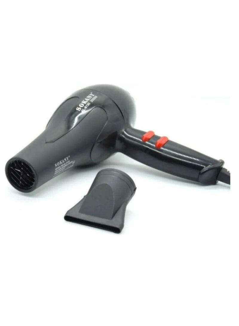 Sokany Hair Dryer AL-6130 - Fast Drying and Professional Styling