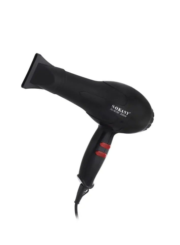 Sokany Hair Dryer AL-6130 - Fast Drying and Professional Styling