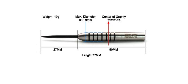 CUESOUL 25 Grams Tungsten Steel Tip Darts Set 90% Tungsten - Image 2