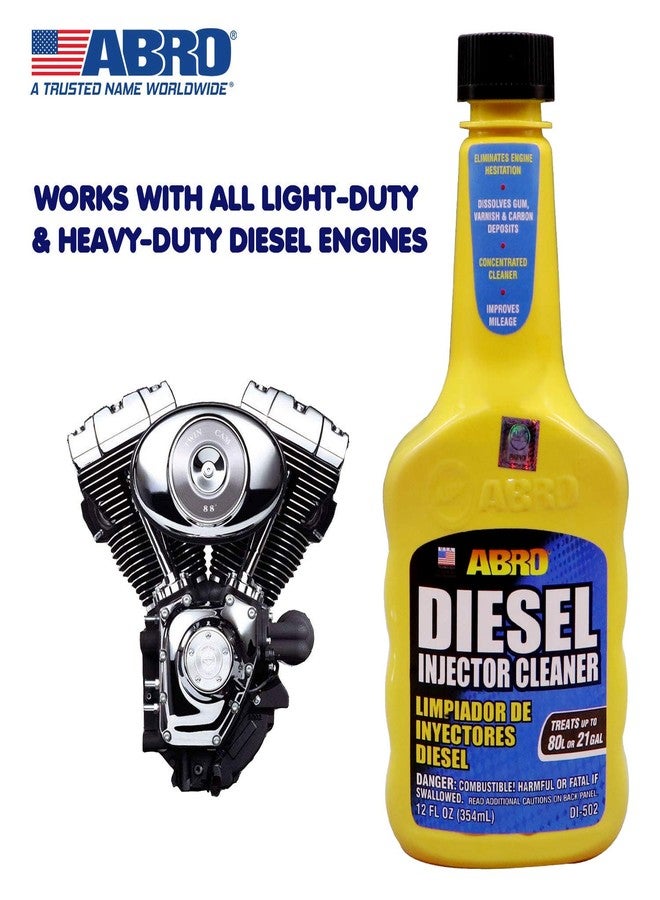 Abro DI-502 SUV Car Diesel Fuel Treatment and Injector Cleaner for Mileage Improvement & Deposit Cleaning (354 ml) - Image 4