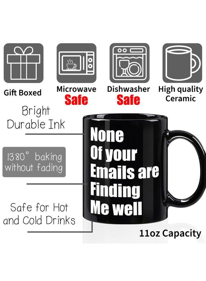 Kadiak Sarcastic Work Coffee Mug for Coworker Employee, Email Work 11Oz Mug Novelty Coffee Cup, Coworker Mug Gift for Birthday, Coworker Christmas Mug - Image 3