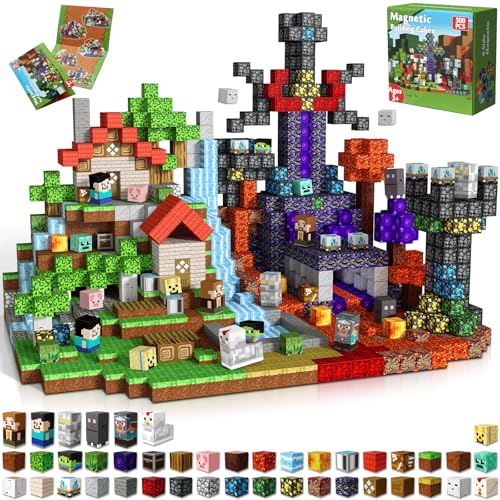 Magnetopia Magnetic Blocks 500 PCS Magnetic Building Blocks Cubes Magnet Toys for Kids Age 3 Toy Building Set for Kids Magnets Stacking Construction Easter Birthday Gifts for Boys Girls Age 48 812 - Image 1