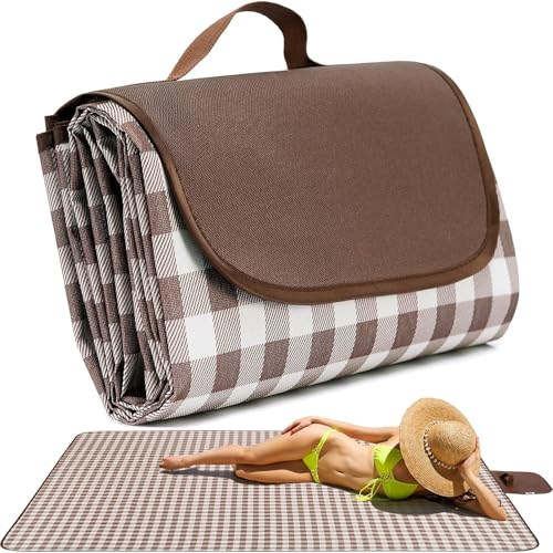 SPITEN Extra Large Waterproof Sand Proof Picnic Blanket – 5 X 6.5 Outdoor Mat | Lightweight Folding Travel Blanket for Beach, Park, Camping, Hiking, Garden, Yoga | Family Use (Multy Color) - Image 1
