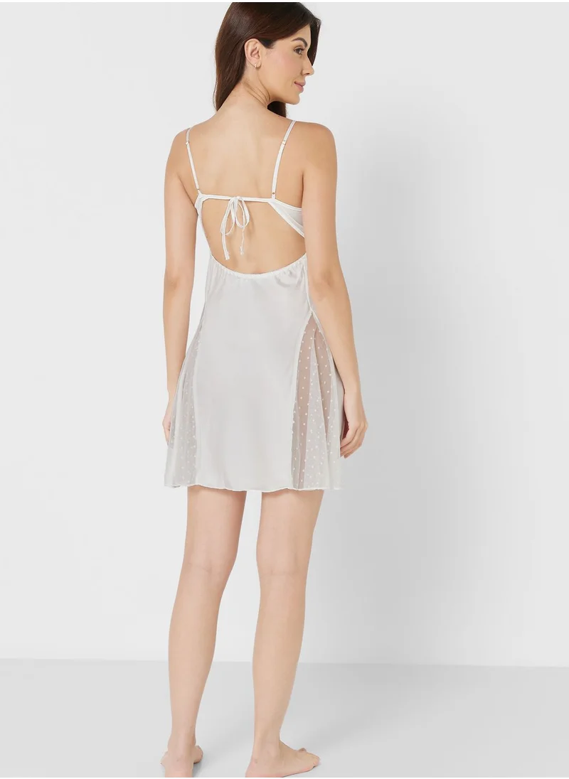 ELLA Trims Detail Strappy Nightdress