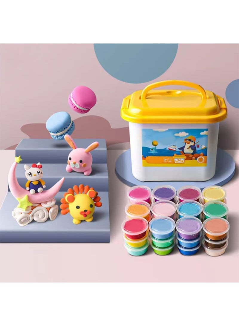 GT-Wheel Modeling Clay Kit  Air Dry Magic Clay, Soft & Ultra Light DIY Molding Clay with Sculpting Tools, Kids Art Crafts Best Gift for Boys & Girls Age 3-12 Year Old (36 colors) - Image 1