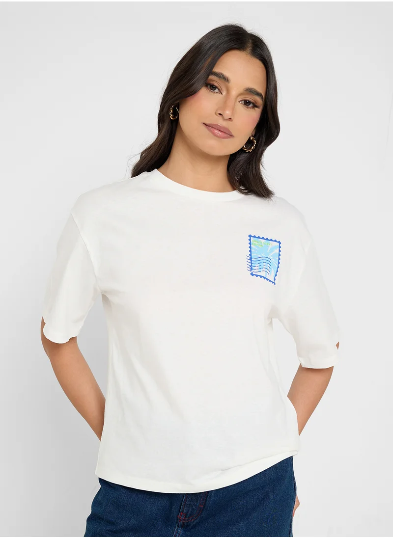 VERO MODA Vmtrine Thilde Short Sleeve T-Shirt
