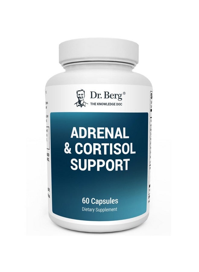 Dr. Berg Nutritionals Dr. Berg Adrenal & Cortisol Capsules - Adrenal Supplement & Cortisol Manager - Mood, Focus, Relaxation and Stress Support - Adrenal Supplements with Ashwagandha Extracts - 60 Capsules - Image 1