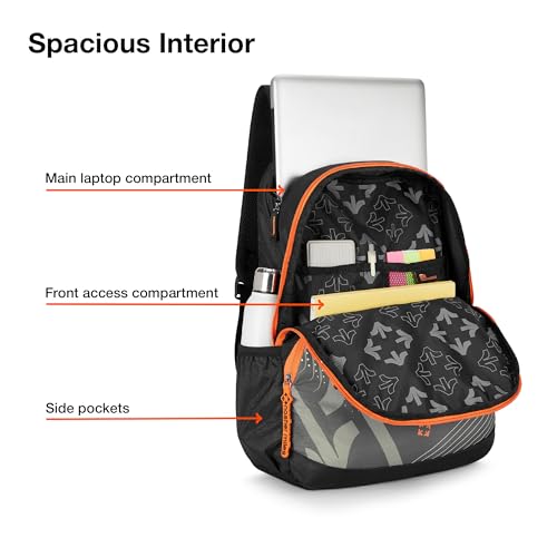 Nasher Miles Engineering Polyester Laptop Backpack 36L with Rain cover Ideal for College, School, Office, Travel | Men, Women, Boys, Girls (Grey) - Image 3