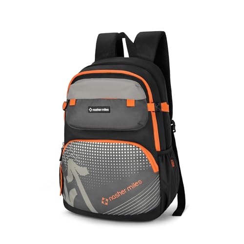 Nasher Miles Engineering Polyester Laptop Backpack 36L with Rain cover Ideal for College, School, Office, Travel | Men, Women, Boys, Girls (Grey) - Image 1