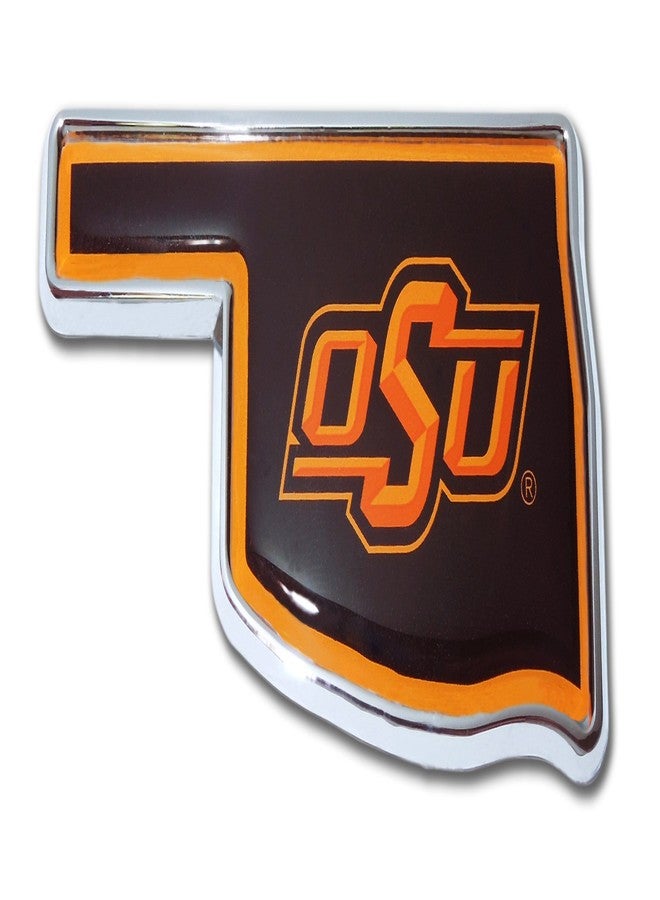 Elektroplate Oklahoma State University (OK Shape with Color) Emblem