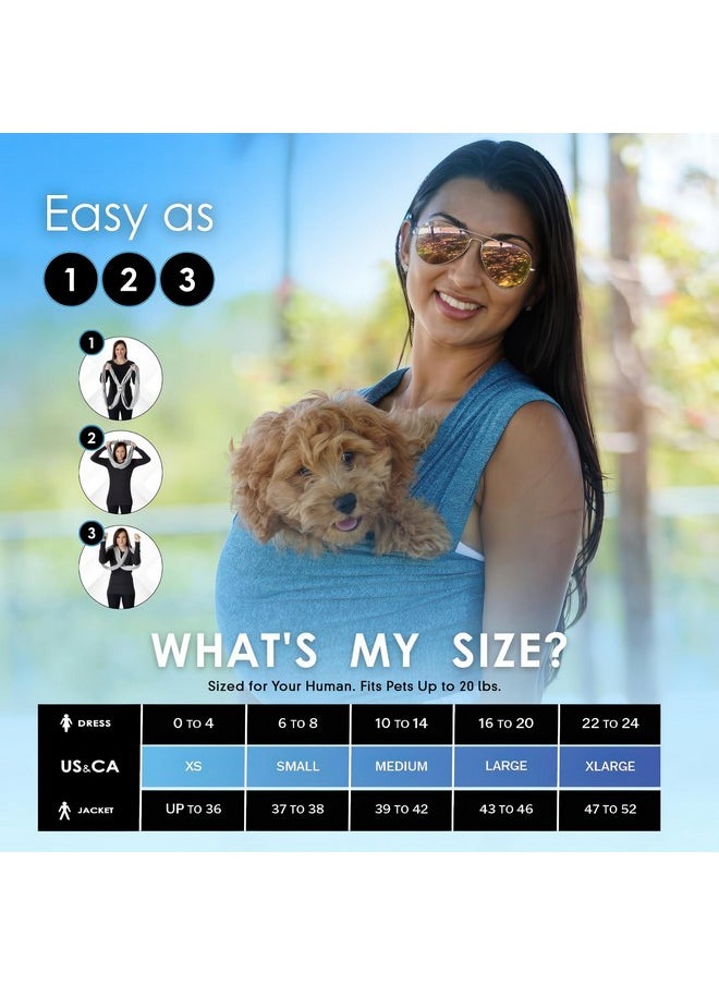 Baby K'tan Pet K'tan Dog Sling Carrier: Hands Free for Small & Medium Dogs - #1 Pet Travel Accessory & Gift -Bond with New Puppy- Safe Durable Soft-Hands Free - Cats & Small Animals Anti-Anxiety-Sized for Human  - Image 2