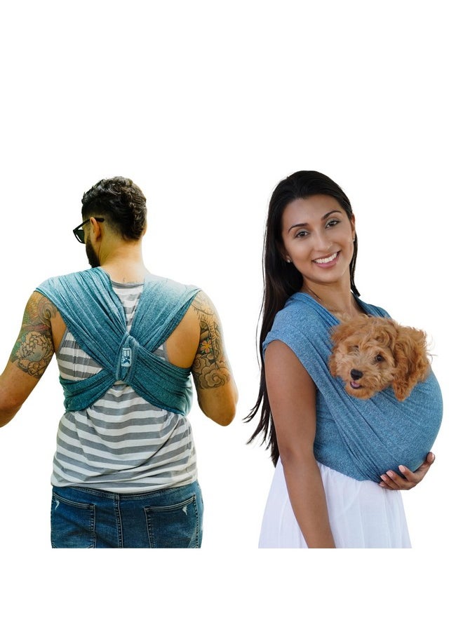 Baby K'tan Pet K'tan Dog Sling Carrier: Hands Free for Small & Medium Dogs - #1 Pet Travel Accessory & Gift -Bond with New Puppy- Safe Durable Soft-Hands Free - Cats & Small Animals Anti-Anxiety-Sized for Human  - Image 1