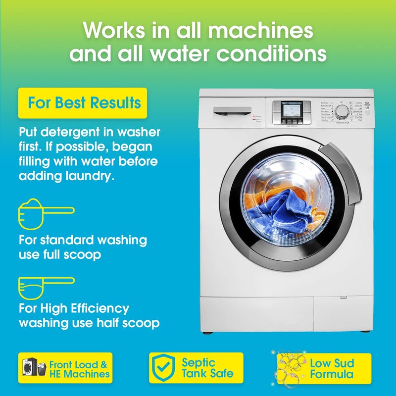 - HE Natural Laundry Detergent Clear and Free of Fillers and Chemicals - Sensitive Washing Detergent Safe for Babies - Country Save Laundry Detergent, 100 oz (160 loads) - Image 5