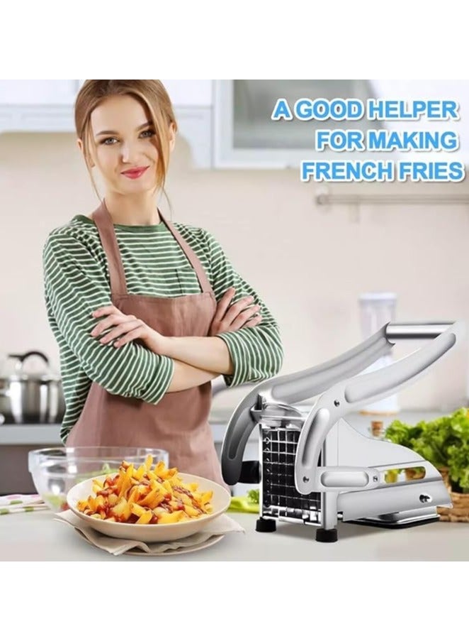 JoyousSto French Fry Cutter,Stainless Steel Potato Slicer,Grade Stainless Steel French Fry Cutter,Potato Cutter Stainless Steel with Blade Great for Vegetable Potatoes Carrots Cucumbers - Image 2