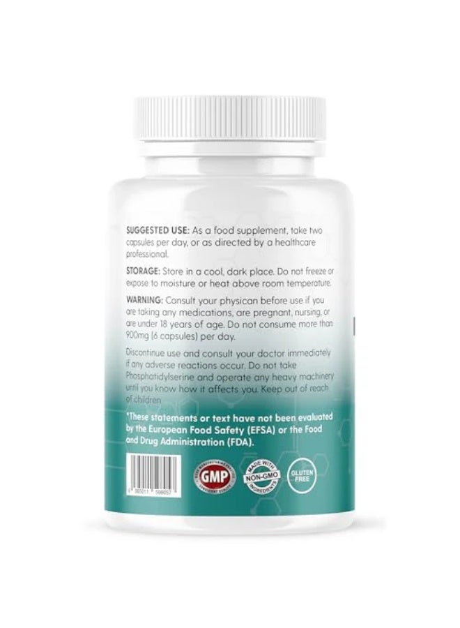 Vinco Supplements Phosphatidylserine Supplement – Supports Memory, Focus & Brain Health – 120 Capsules - Image 3