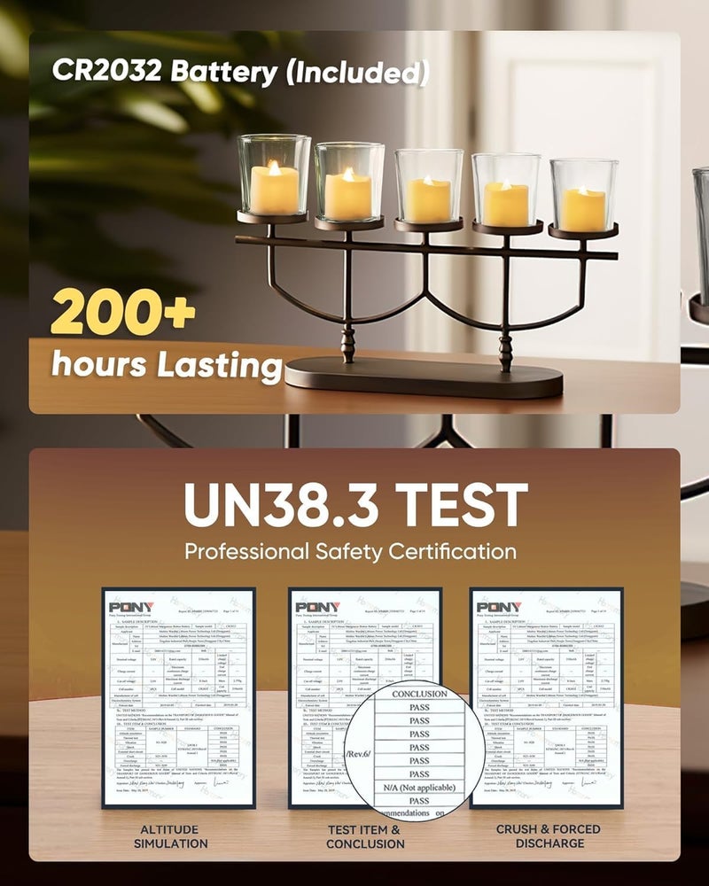 Homemory 50Pack Flameless LED Votive Candles, 200+Hour Lasting Electric Fake Candles, Battery Operated Tealights in Warm White for Wedding, Proposal Anniversary, Romantic Decor (Ivory Base) - Image 2