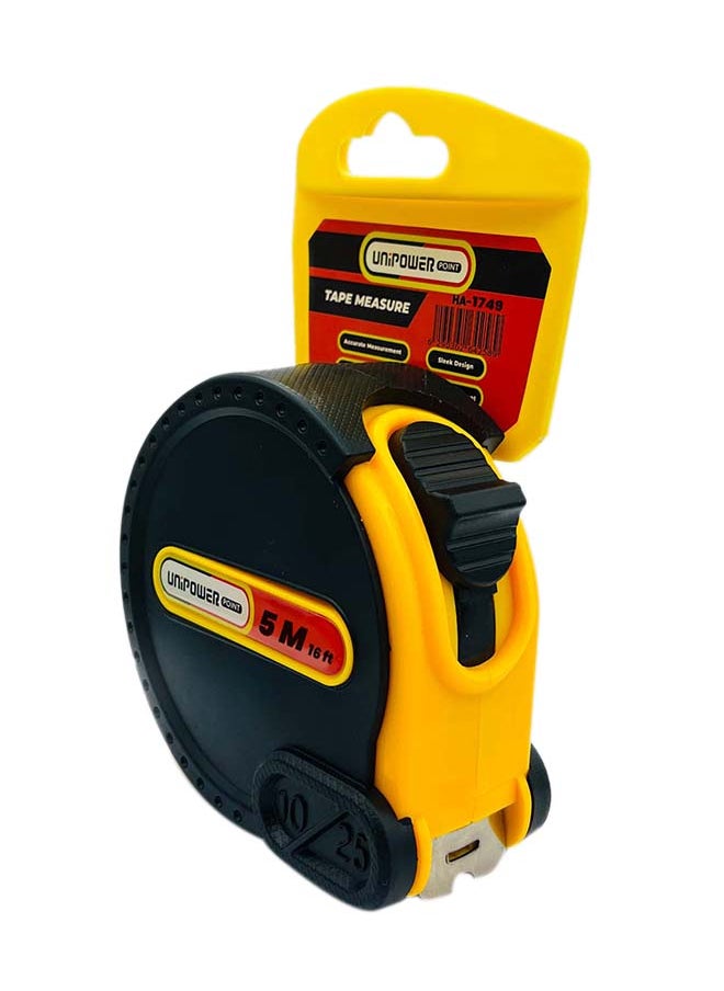 KADRIS Heavy Duty Auto Lock Steel Measure Tape HA-1749, 5 meter Retractable Self Lock Measuring Tape, Easy to Read Measurement in Inch Feet Meters CMS & MMS  - Image 3