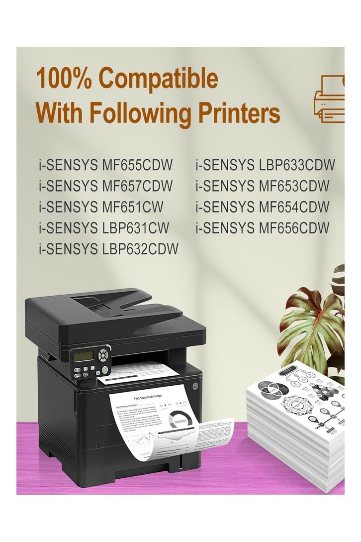 Office Maker Compatible Toner Replacement for Canon 067 067H Black Toner Cartridge CRG-067H CRG067 High Yield for Canon imageCLASS MF656Cdw LBP632Cdw MF653Cdw MF654Cdw (Black, 2 Pack) - Image 2