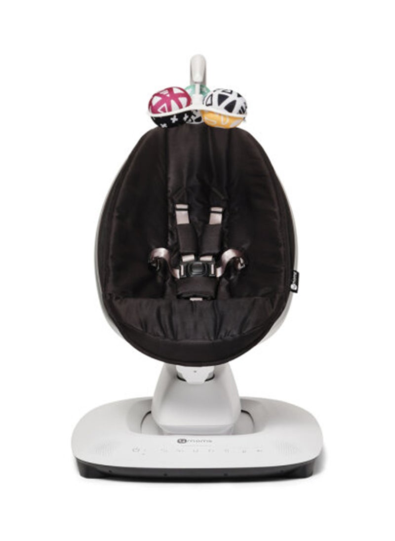 4moms - MamaRoo Multi-Motion Baby Swing, Customizable Baby Bouncer Mimicking Parents' Movements, Bluetooth and Voice Control Compatible, Wi-Fi smart Home Integration, Tool-free Assembly, 0 to 6 Months - Grey - Image 1