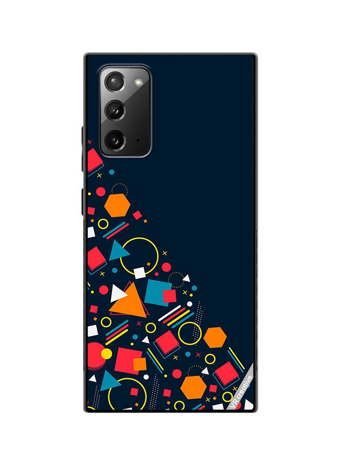 VR CREATIVE Protective Case Cover For Samsung Galaxy Note20 5G Abstract Design Multicolour - Image 1