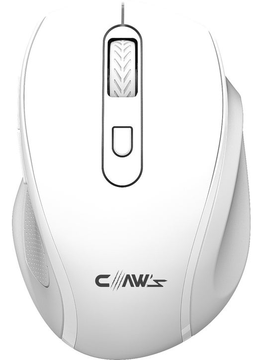 Claw’s Genius v2 Pixart PAW3065 Compact Wireless Mouse with Sensor - White (Windows & Mac Compatible)
