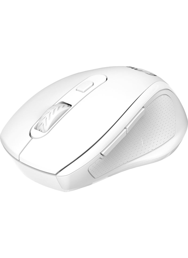 Claw’s Genius v2 Pixart PAW3065 Compact Wireless Mouse with Sensor - White (Windows & Mac Compatible)