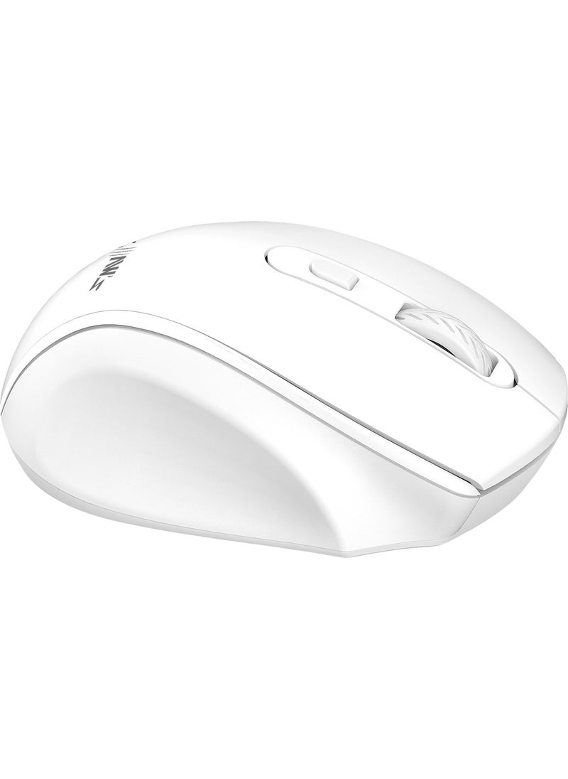 Claw’s Genius v2 Pixart PAW3065 Compact Wireless Mouse with Sensor - White (Windows & Mac Compatible)