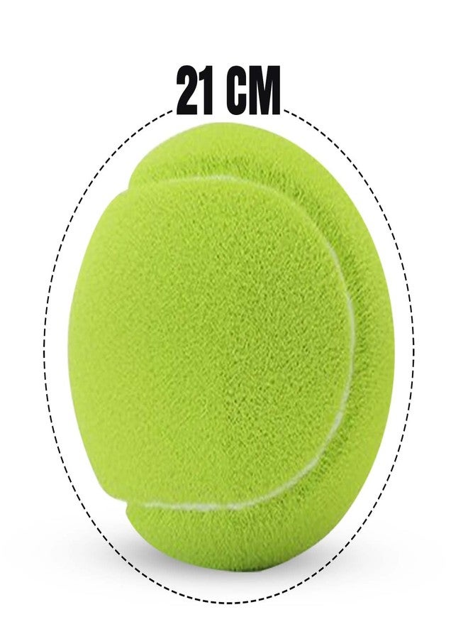 Fully Combo of 4 Pcs Rubber Light Weight Tennis Ball | Perfect for Recreational Sports, Cricket and Kids (2 Red Ball with 2 Green Balls) - Image 2