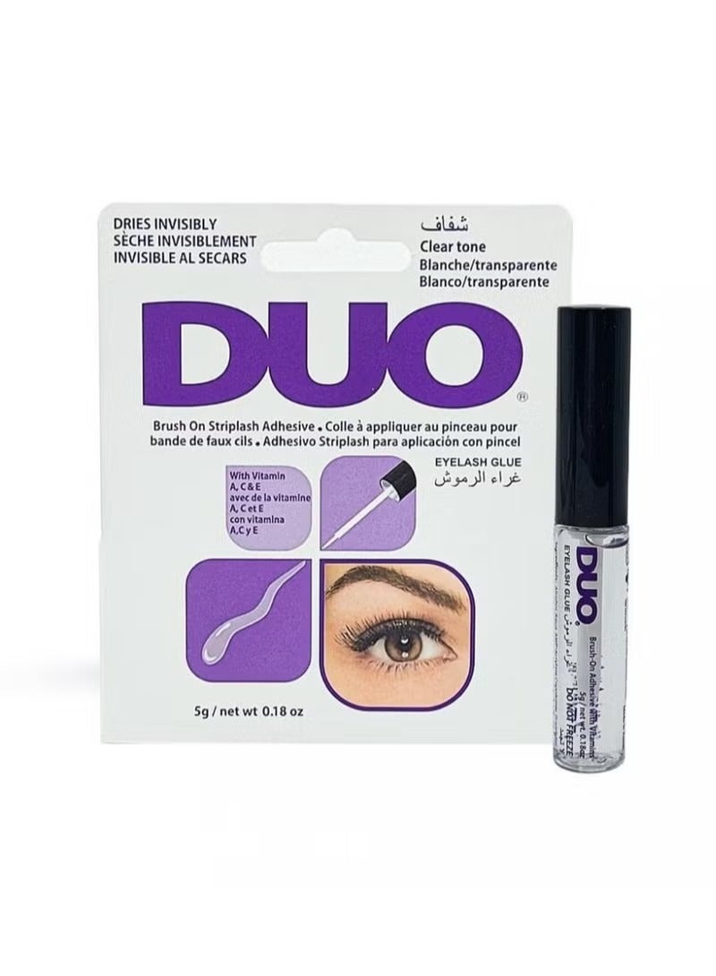 Duo Waterproof Eyelash Glue Brush Clear 5g - Image 1