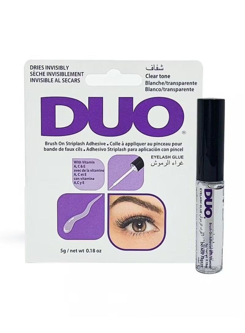 Duo Waterproof Eyelash Glue Brush Clear 5g - Image 2